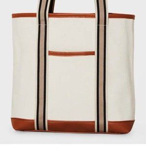 Neiman Marcus Tote Bag Canvas Tote Brown Natural